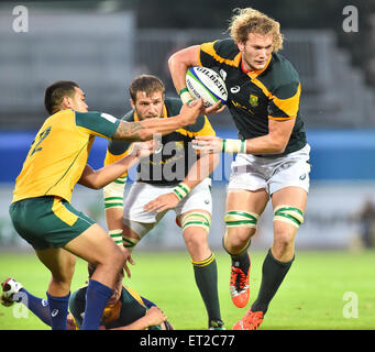 Calvisano, Italy. 10th June, 2015. RG Snyman of South Africa during the 2015 World Rugby U20 Championship match between South Africa and Australia at Stadio San Michele on June 10, 2015 in Calvisano, Italy. Credit:  Roger Sedres/Alamy Live News Stock Photo