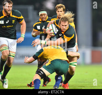 Calvisano, Italy. 10th June, 2015. RG Snyman of South Africa during the 2015 World Rugby U20 Championship match between South Africa and Australia at Stadio San Michele on June 10, 2015 in Calvisano, Italy. Credit:  Roger Sedres/Alamy Live News Stock Photo