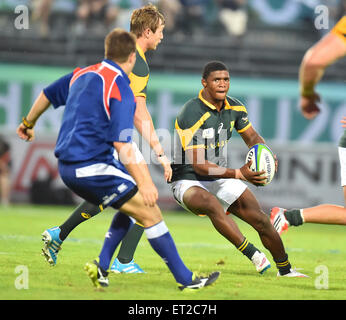 Calvisano, Italy. 10th June, 2015. Warrick Gelant of South Africa during the 2015 World Rugby U20 Championship match between South Africa and Australia at Stadio San Michele on June 10, 2015 in Calvisano, Italy. Credit:  Roger Sedres/Alamy Live News Stock Photo