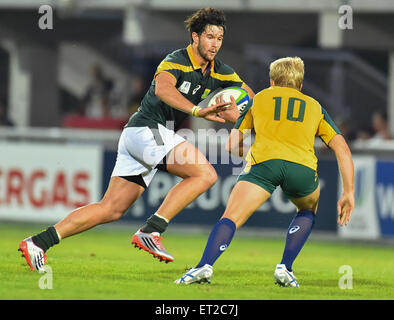 Calvisano, Italy. 10th June, 2015. EW Viljoen of South Africa during the 2015 World Rugby U20 Championship match between South Africa and Australia at Stadio San Michele on June 10, 2015 in Calvisano, Italy. Credit:  Roger Sedres/Alamy Live News Stock Photo