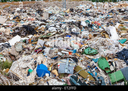 Large garbage dump outside of the city Stock Photo