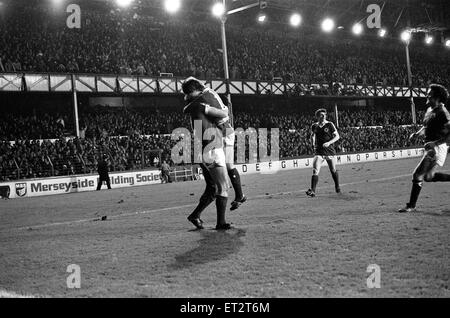 Everton v Arsenal, FA Cup 3rd round, played at Goodison Park, final score 2-0 to Everton. 3rd January 1981. Stock Photo