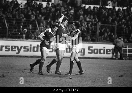 Everton v Arsenal, FA Cup 3rd round, played at Goodison Park, final score 2-0 to Everton. 3rd January 1981. Stock Photo