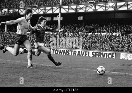 Everton v Arsenal, FA Cup 3rd round, played at Goodison Park, final score 2-0 to Everton. 3rd January 1981. Stock Photo