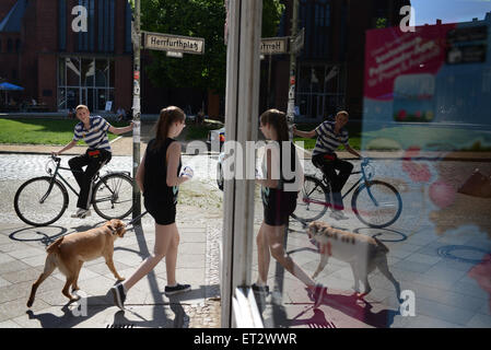 Berlin, Germany, Street Scene in Schillerkiez Stock Photo