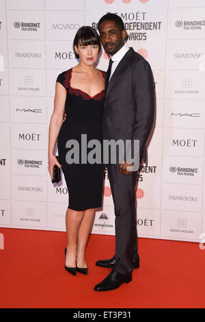 Moet British Independent Film Awards held at Old Billingsgate - Arrivals  Featuring: Olivia Williams,Rhashan Stone Where: London, United Kingdom When: 07 Dec 2014 Credit: Lia Toby/WENN.com Stock Photo