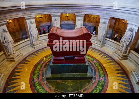 France, Paris, Invalides, Saint-Louis-des-Invalides Cathedral, Napoleon tomb Stock Photo