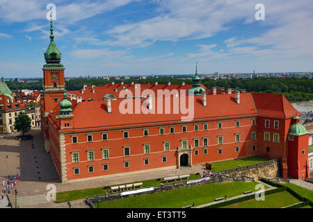 The Royal Castle in Castle Square in Warsaw, Poland Stock Photo