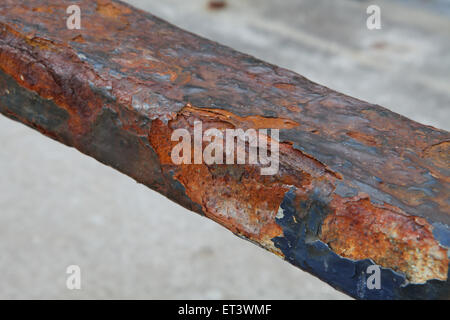 Rust series - The beauty of rust in the multi-coloured oxidation Stock Photo