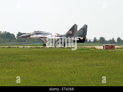 Schoenefeld, Germany, MiG-29 fighter aircraft of the Polish air forces Stock Photo