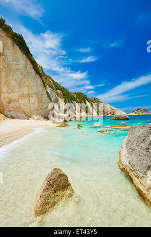 Petani Beach, Kefalonia, Greece Stock Photo