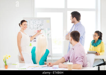 interior designers having meeting in office Stock Photo