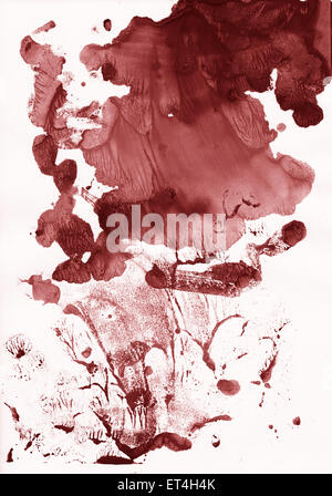 Abstract brown background from watercolor Stock Photo
