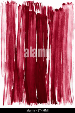 maroon watercolor stroke as background Stock Photo