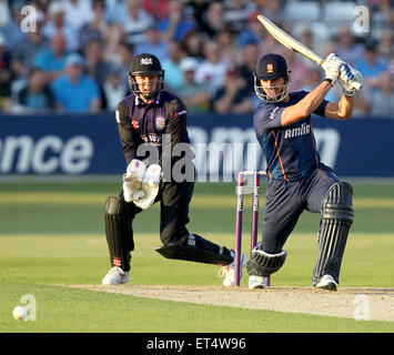 Chelmsford, UK. 11th June, 2015. Ryan ten Doeschate in batting action for Essex. Natwest T20 Blast. Essex Eagles versus Gloucestershire CCC. Credit:  Action Plus Sports/Alamy Live News Stock Photo