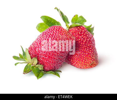 freshly strawberries isolated on white background Stock Photo - Alamy