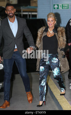 Kerry Katona and her husband George Kay outside the ITV Studios  Featuring: Kerry Katona, George Kay Where: London, United Kingdom When: 10 Dec 2014 Credit: Rocky/WENN.com Stock Photo