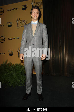 21st Annual Screen Actors Guild Awards - Nominations  Featuring: Ansel Elgort Where: West Hollywood, California, United States When: 10 Dec 2014 Credit: FayesVision/WENN.com Stock Photo