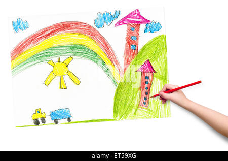 Children's drawings depicting things that do not exist locally and in... |  Download Scientific Diagram