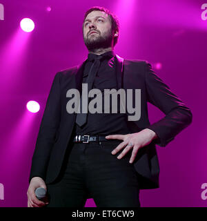 Kasabian perform at the Phones 4u Arena, Manchester  Featuring: Tom Meighan, Kasabian Where: Manchester, United Kingdom When: 12 Dec 2014 Credit: Sakura/WENN.com Stock Photo