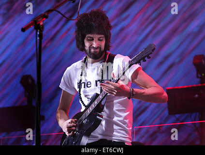 Kasabian perform at the Phones 4u Arena, Manchester  Featuring: Sergio Pizzorno, Kasabian Where: Manchester, United Kingdom When: 12 Dec 2014 Credit: Sakura/WENN.com Stock Photo