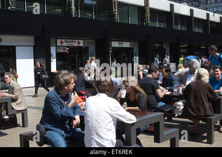 Euston Station Piazza, Central London, England, UK Stock Photo