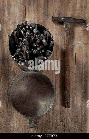 Various punches in workshop, Bavaria, Germany Stock Photo