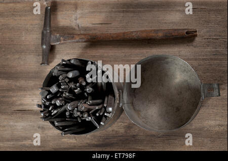 Various punches in workshop, Bavaria, Germany Stock Photo
