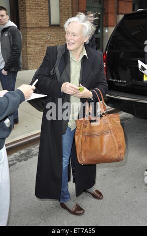 Glen Close signs autographs in New York City Featuring: Glenn Close