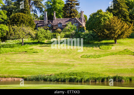 Queenwood, the Georgian Lodge set in the grounds of the Bowood Estate in Wiltshire. Stock Photo