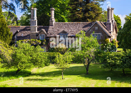 Queenwood, the Georgian Lodge set in the grounds of the Bowood Estate in Wiltshire. Stock Photo