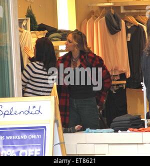 Desperate Housewives, Drea de Matteo takes her family shopping at The Grove in Hollywood  Featuring: Drea de Matteo Where: Los Angeles, California, United States When: 21 Dec 2014 Credit: WENN.com Stock Photo