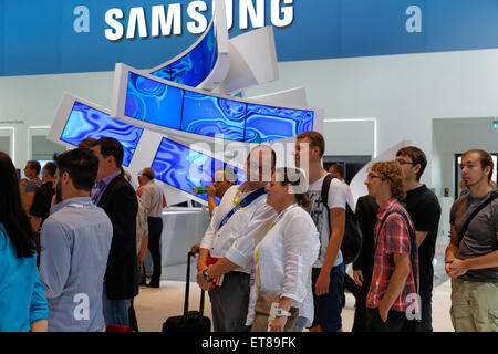 Berlin, Germany, visits the stand of Samsung at IFA 2014 Stock Photo
