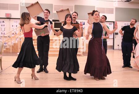 Media day for the Broadway musical 'Gigi' held at the New 42nd Street Studios - Rehearsal  Featuring: Vanessa Hudgens, cast Where: New York, New York, United States When: 22 Dec 2014 Credit: Joseph Marzullo/WENN.com Stock Photo