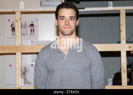 Media day for the Broadway musical 'Gigi' held at the New 42nd Street Studios - Photocall  Featuring: Corey Cott Where: New York, New York, United States When: 22 Dec 2014 Credit: Joseph Marzullo/WENN.com Stock Photo