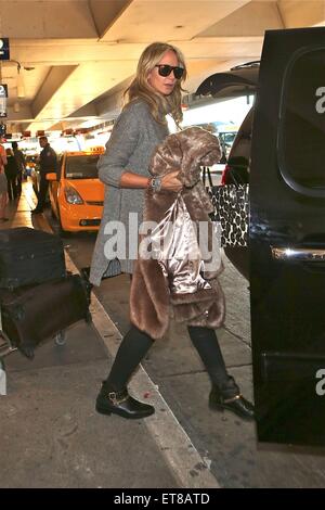 Lady Victoria Hervey arrives on a flight to Los Angeles International Airport (LAX) pushing a luggage trolley  Featuring: Lady Victoria Hervey Where: Los Angeles, California, United States When: 22 Dec 2014 Credit: WENN.com Stock Photo
