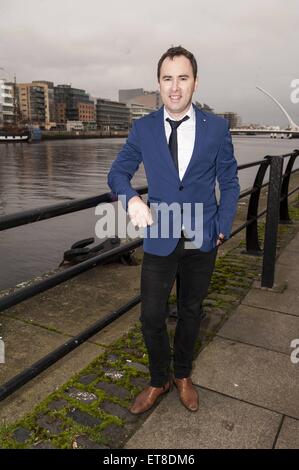 Australian Idol 4 winner Damien Leith poses on Sir John Rogerson Quay where he was shooting an album cover in Dublin  Featuring: Damien Leith Where: Dublin, Ireland When: 23 Dec 2014 Credit: WENN.com Stock Photo