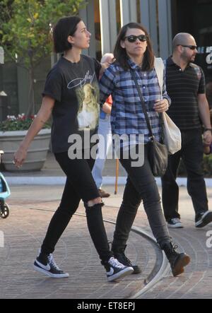 Clea DuVall, star of HBO television series Carnivàle, goes shopping at The Grove in Hollywood holding hands with her gal pal  Featuring: Clea DuVall Where: Los Angeles, California, United States When: 23 Dec 2014 Credit: WENN.com Stock Photo