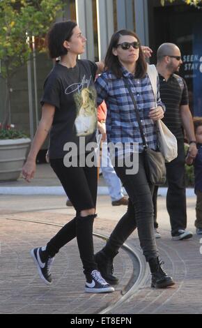 Clea DuVall, star of HBO television series Carnivàle, goes shopping at The Grove in Hollywood holding hands with her gal pal  Featuring: Clea DuVall Where: Los Angeles, California, United States When: 23 Dec 2014 Credit: WENN.com Stock Photo