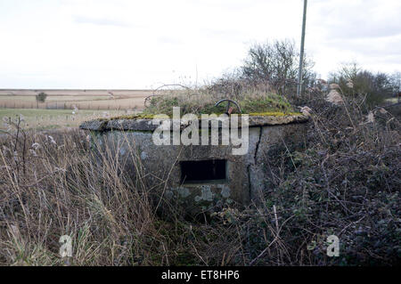 World War Two pillbox, Shingle Street, Suffolk, UK. Stock Photo