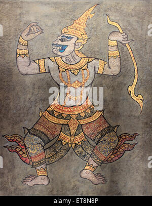 Artwork in Wat Pho Temple, Thailand Stock Photo