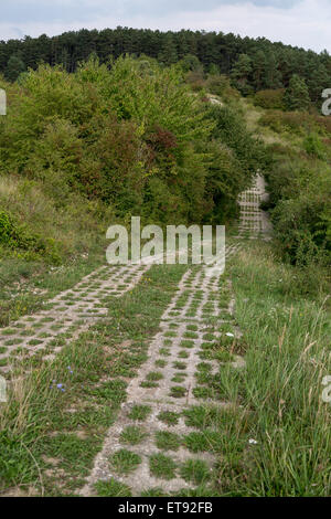 Geisa, Germany, patrol road on the memorial site Point Alpha Stock Photo