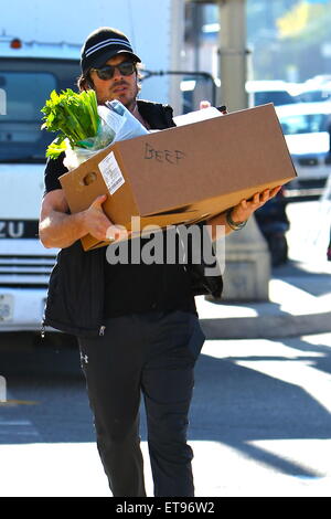 Ian Somerhalder shops for fresh produce at the Studio City Farmers Market.  Featuring: Ian Somerhalder Where: Studio City California, California, United States When: 04 Jan 2015 Credit: VALPO NNEWs/WENN.com Stock Photo