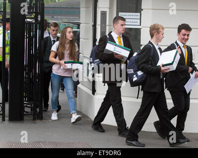 Wimbledon London ,UK. 12th June 2015. Balls boys and girls from local schools collect their official kits for the 2015 Wimbledon Tennis championships Credit:  amer ghazzal/Alamy Live News Stock Photo