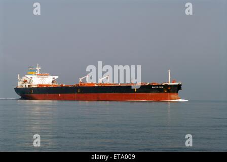 oil tanker ship in navigation in the northern Adriatic sea (Italy) Stock Photo
