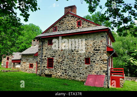 Chadds Ford, Pennsylvania: The Gideon Gilpin House used by the Marquis de Lafayette as his headquarters * Stock Photo