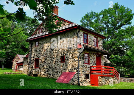 Chadds Ford, Pennsylvania: The Gideon Gilpin House used by the Marquis de Lafayette as his headquarters * Stock Photo