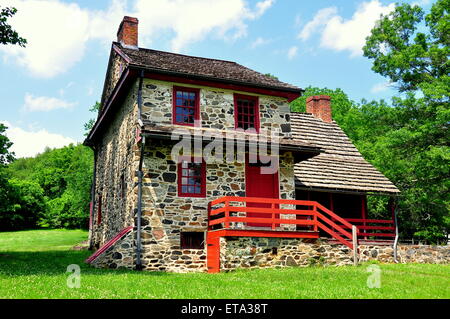 Chadds Ford, Pennsylvania:  The Gideon Gilpin House used by the Marquis de Lafayette's as his headquarters * Stock Photo