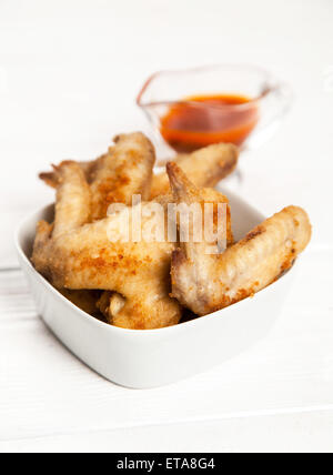 Delicious home made chicken wings Stock Photo