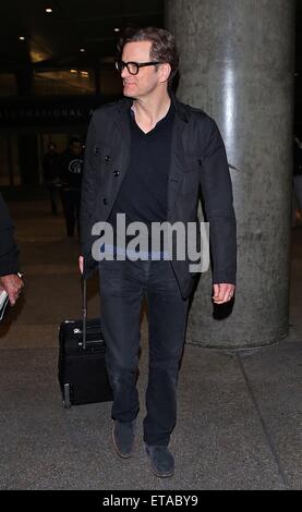 Colin Firth arrives in LAX airport in Los Angeles  Featuring: Colin firth Where: Los Angeles, California, United States When: 10 Jan 2015 Credit: WENN.com Stock Photo